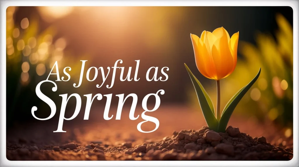 As Joyful as Spring