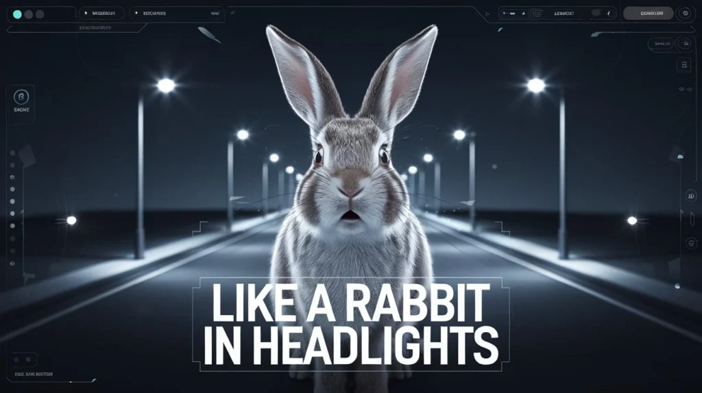 Like a rabbit in headlights