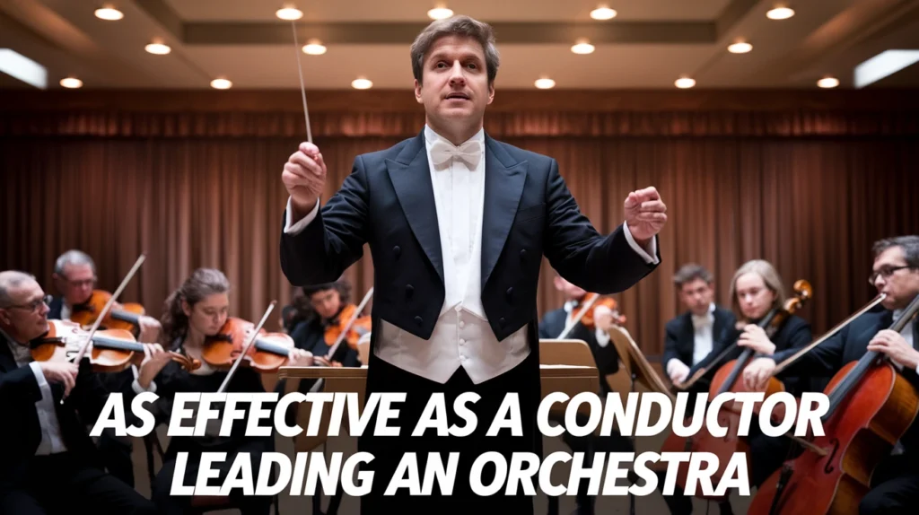 As effective as a conductor leading an orchestra