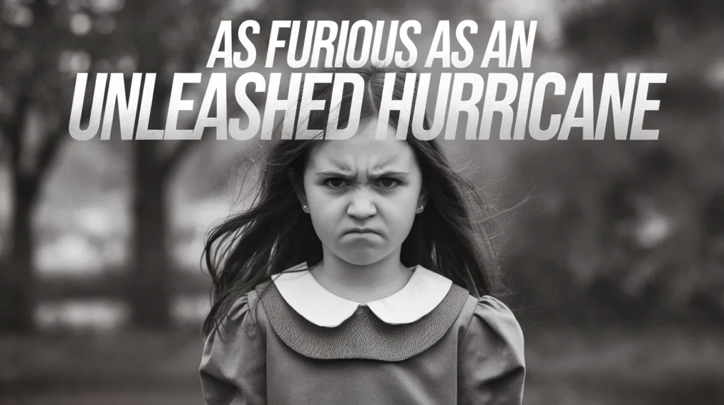 As furious as an unleashed hurricane