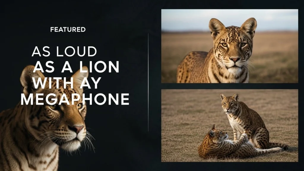 As Loud as a Lion with a Megaphone