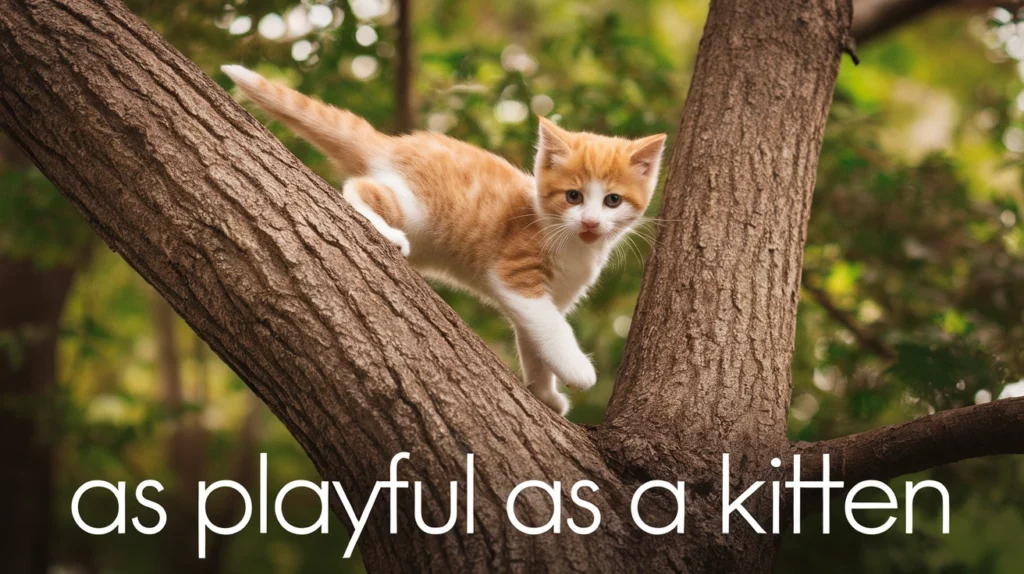 As playful as a kitten