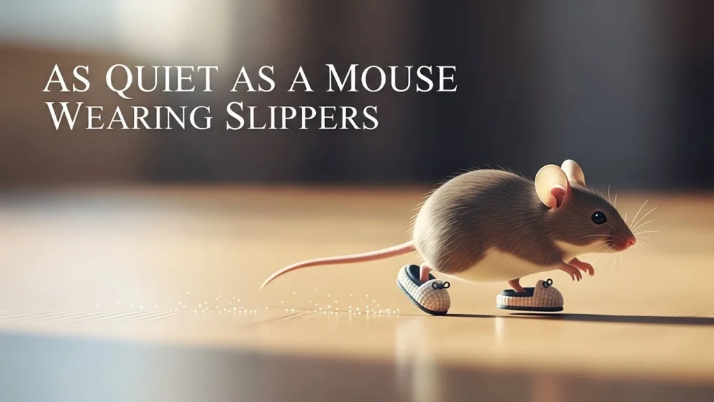 As Quiet as a Mouse Wearing Slippers