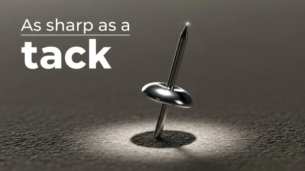 As sharp as a tack