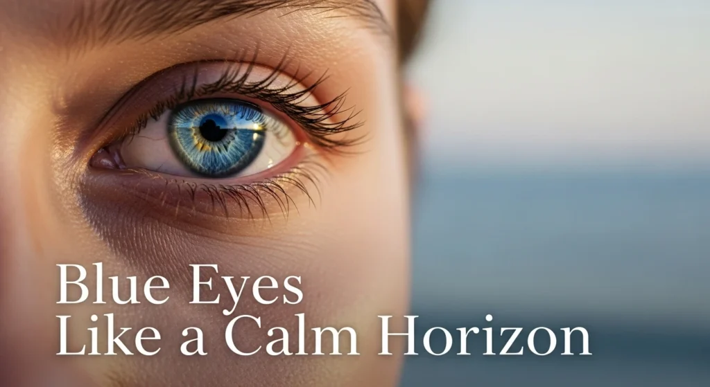 Blue Eyes Like a Calm Horizon