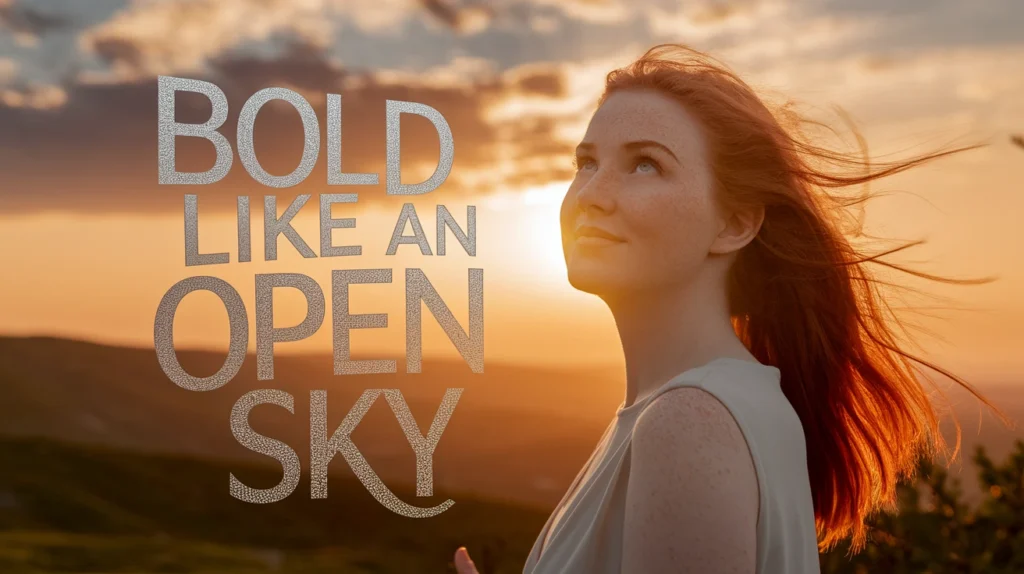 Bold like an Open Sky