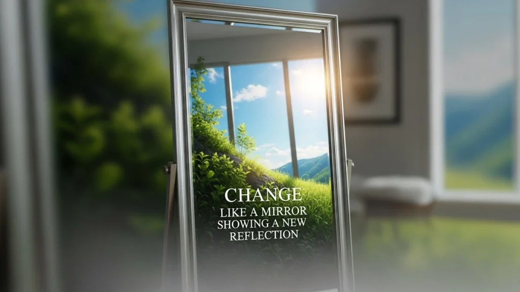 Change Like a Mirror Showing a New Reflection