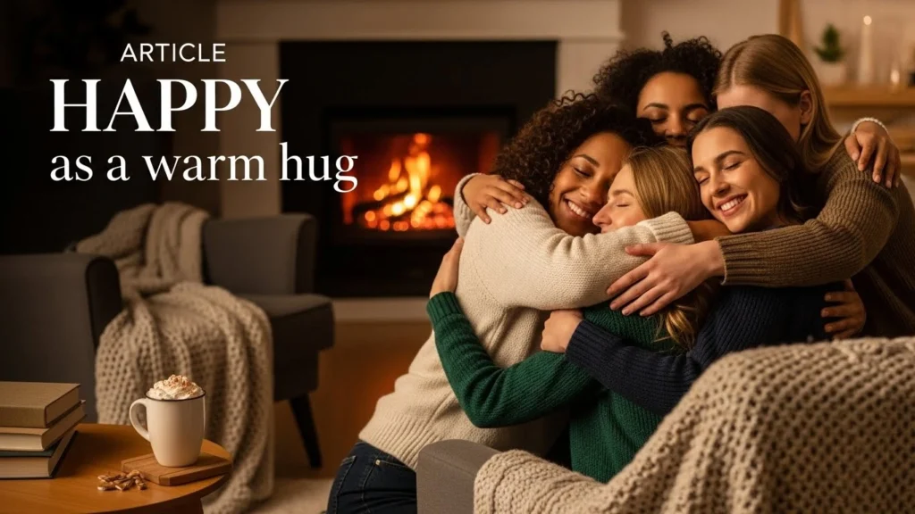 Happy as a warm hug