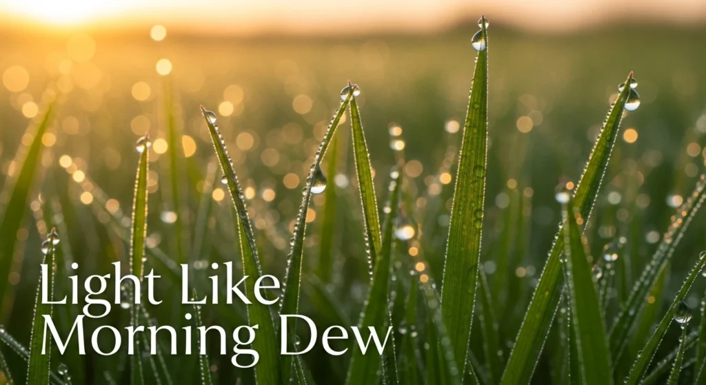 Light Like Morning Dew