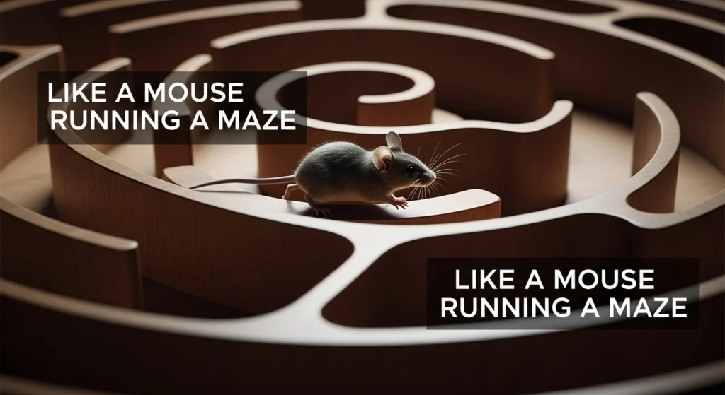 Like a Mouse Running a Maze