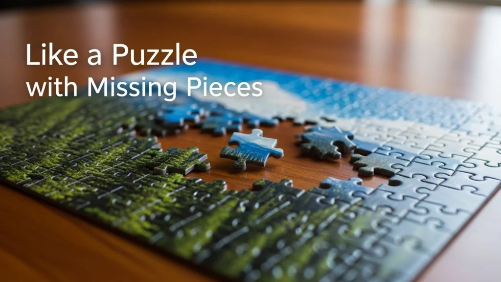 Like a Puzzle with Missing Pieces