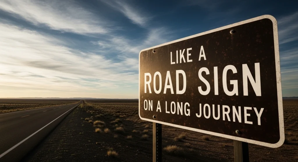 Like a Road Sign on a Long Journey