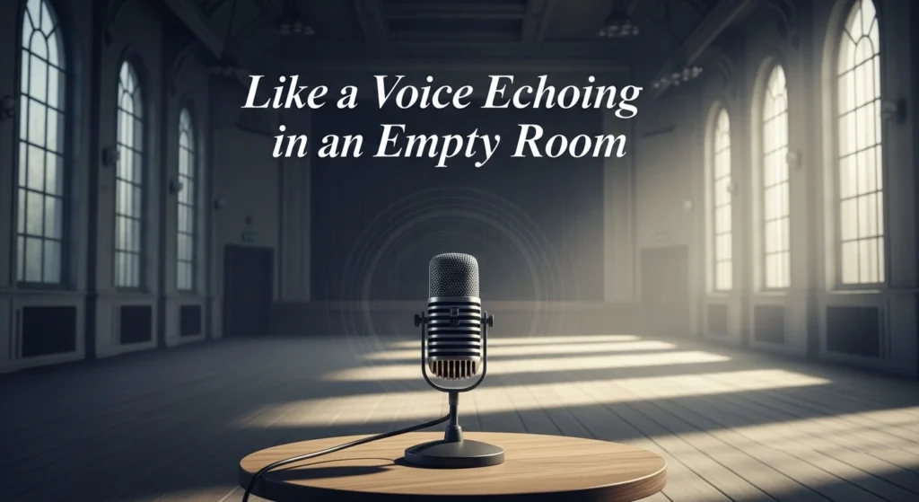 Like a Voice Echoing in an Empty Room