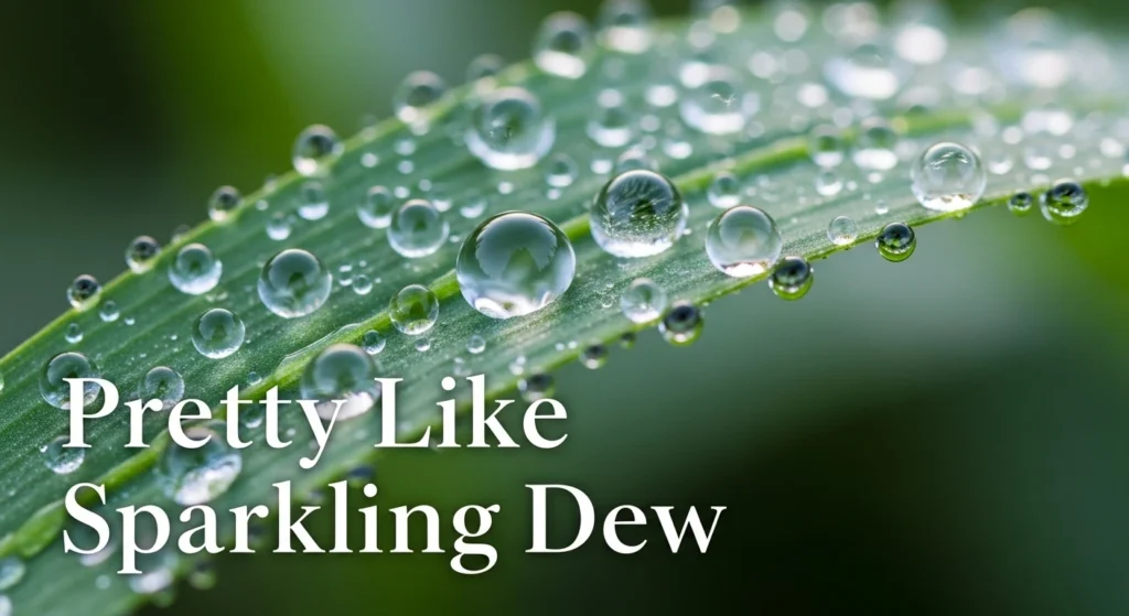 Pretty Like Sparkling Dew