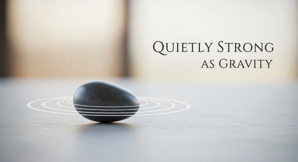 Quietly Strong as Gravity