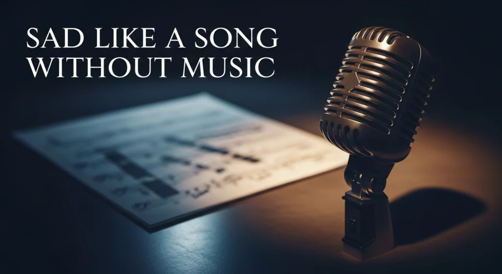 Sad Like a Song Without Music