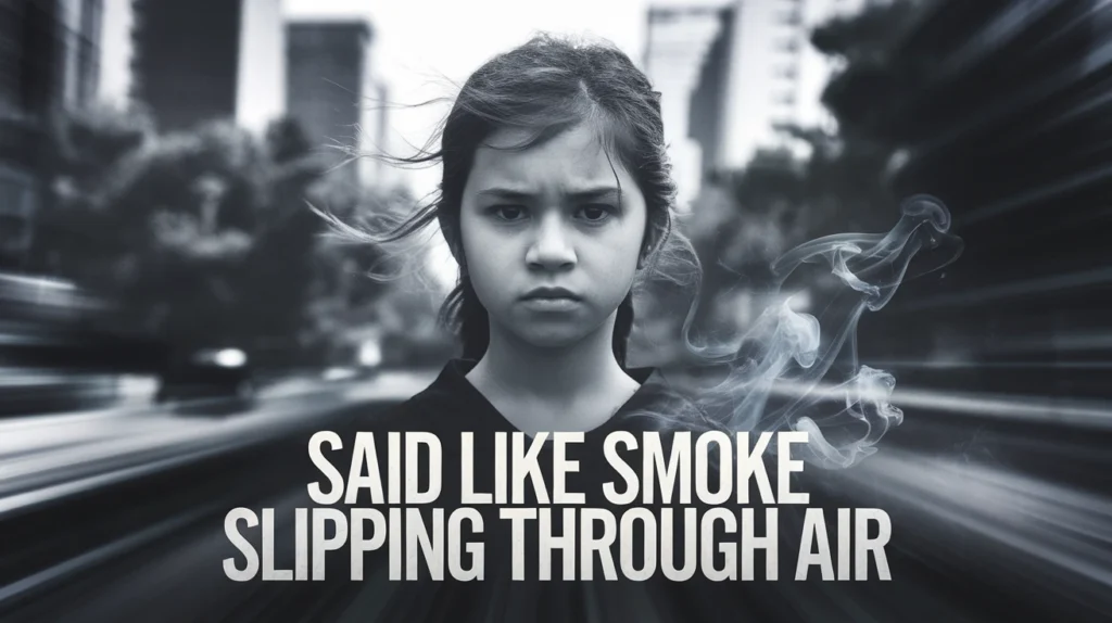 Said like Smoke Slipping Through Air