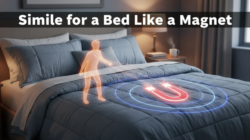 Simile for a Bed Like a Magnet