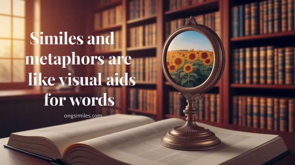 Similes and Metaphors Are Like Visual Aids for Words