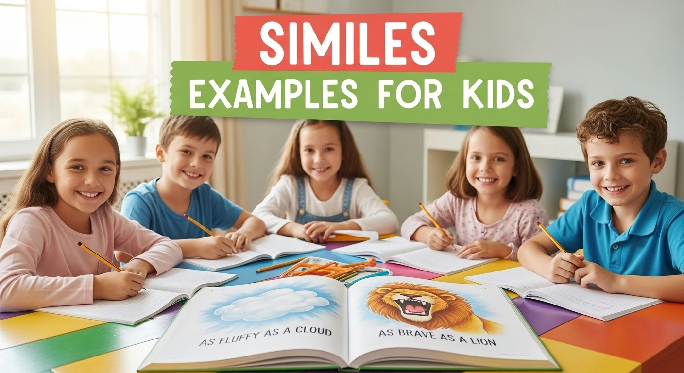 Example Images For Kid Similes Examples for Kids - OMG Similes