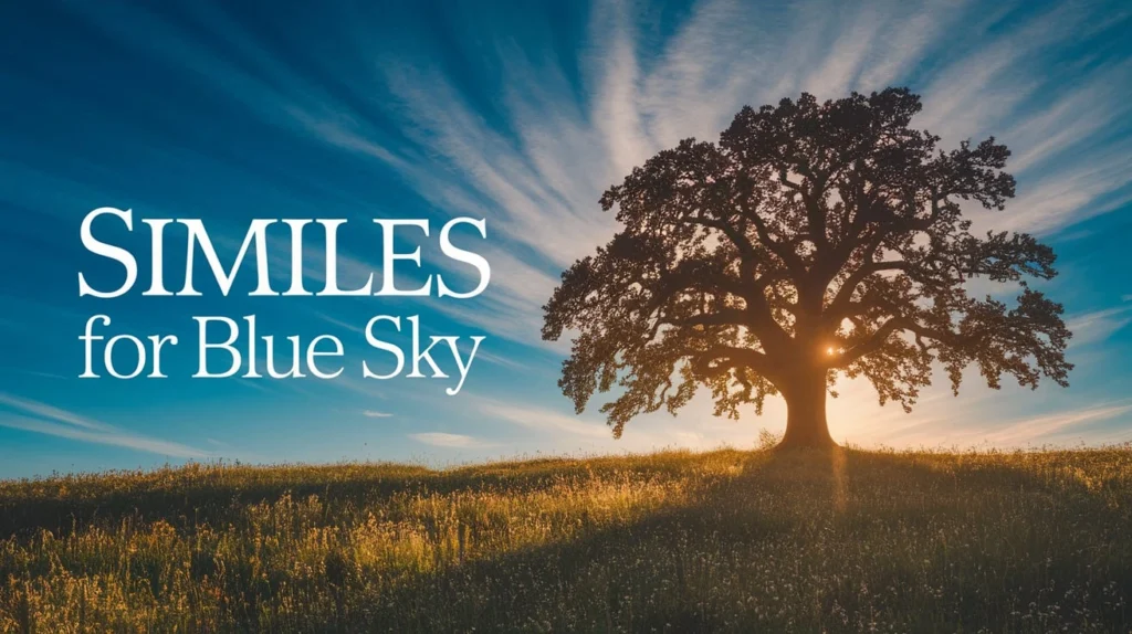 Similes for Blue Sky