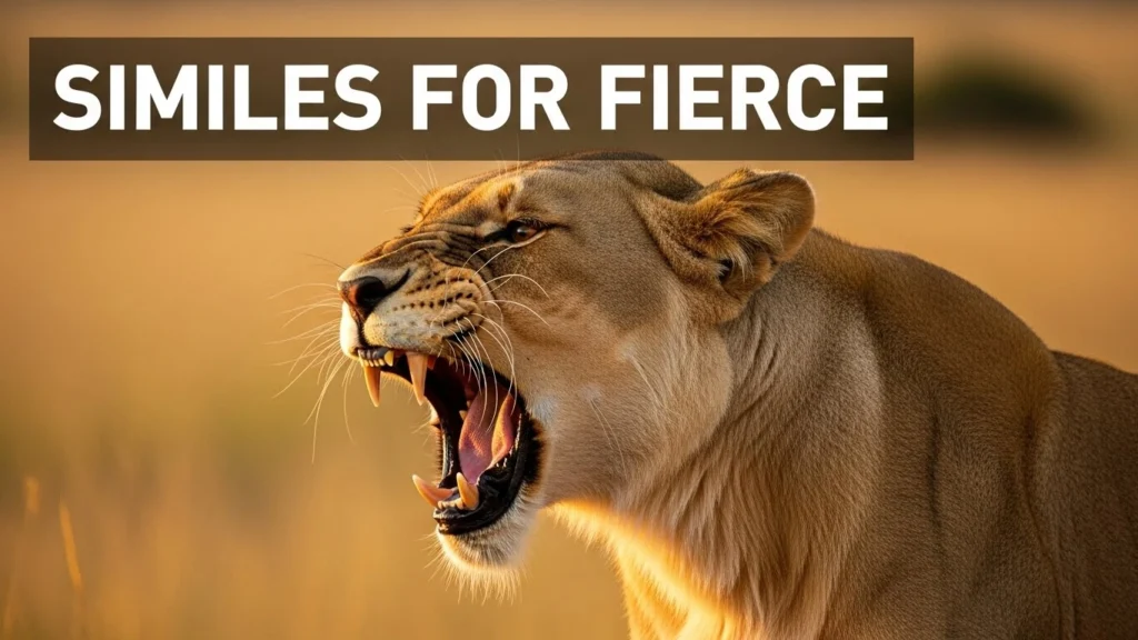 Similes for Fierce