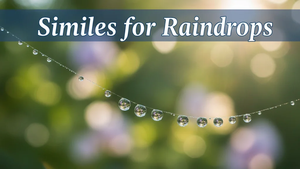 Similes for Raindrops
