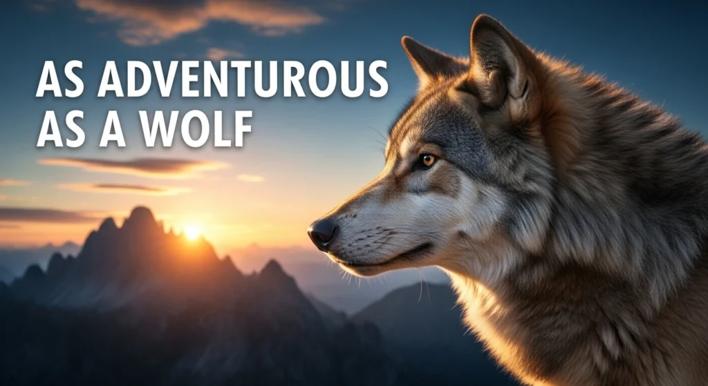 As adventurous as a wolf