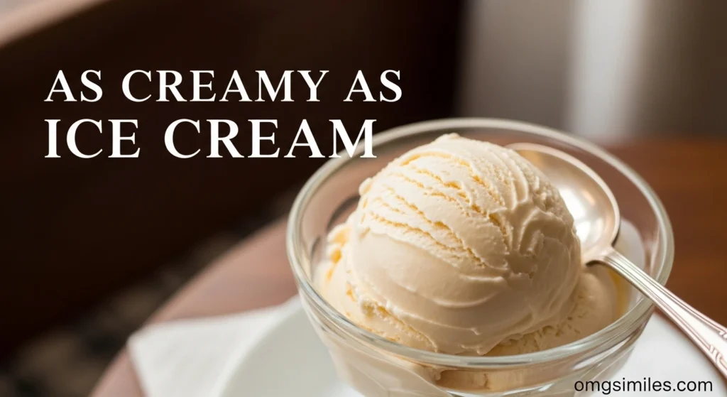 As Creamy as Ice Cream