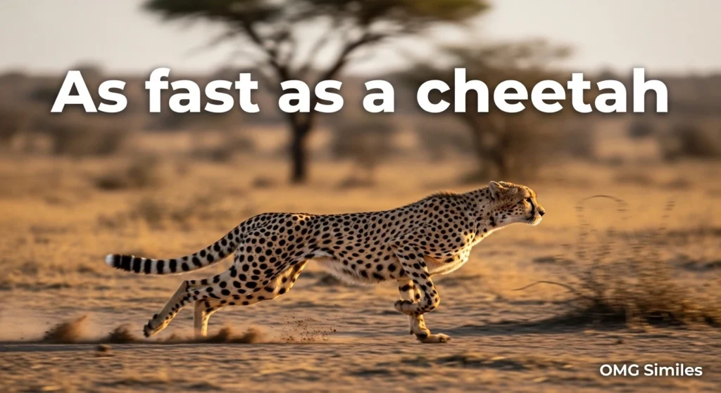 As fast as a cheetah