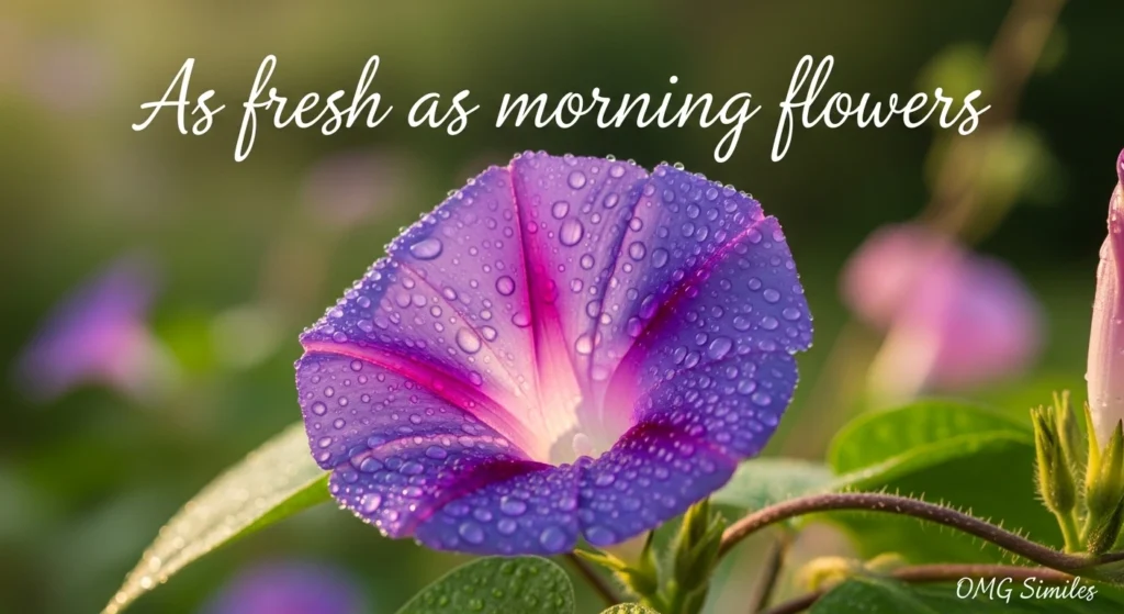 As fresh as morning flowers