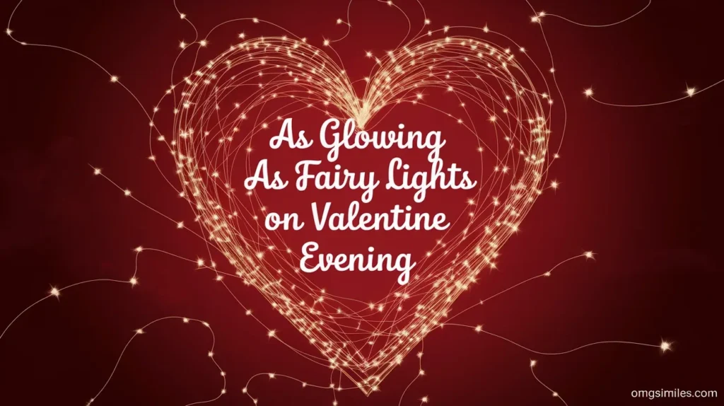 As glowing as fairy lights on Valentine evening