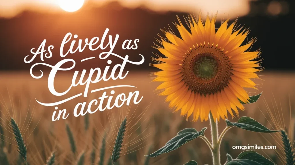 As lively as Cupid in action