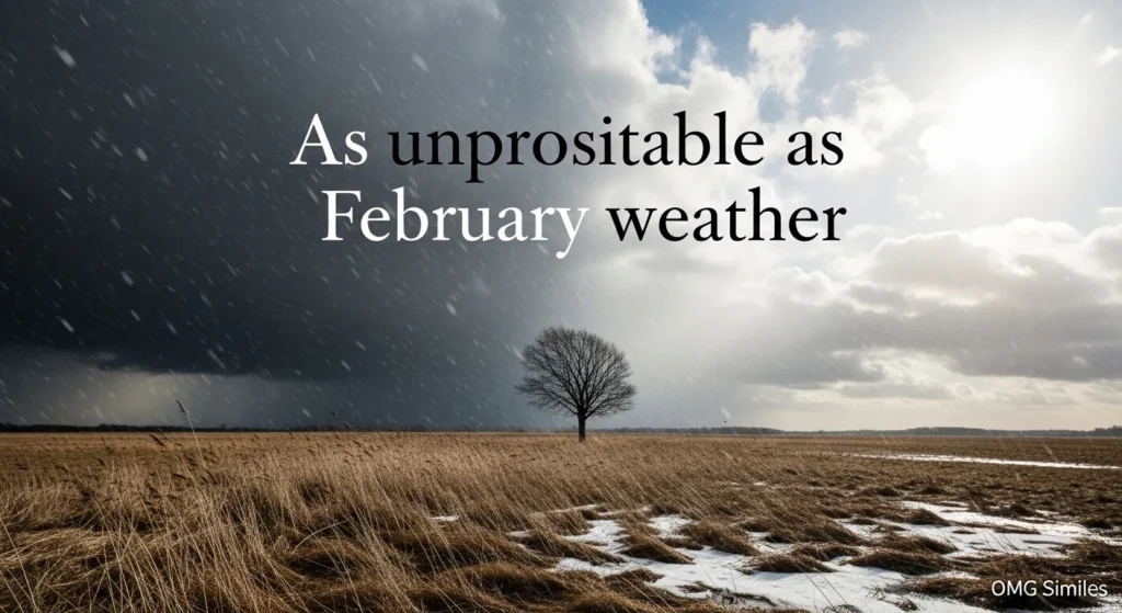 As unpredictable as February weather