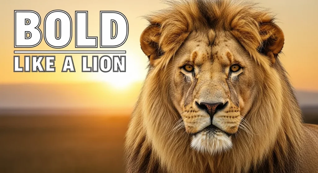 Bold Like a Lion