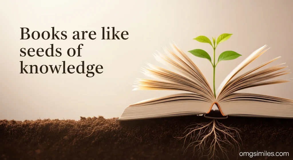 Books are like seeds of knowledge