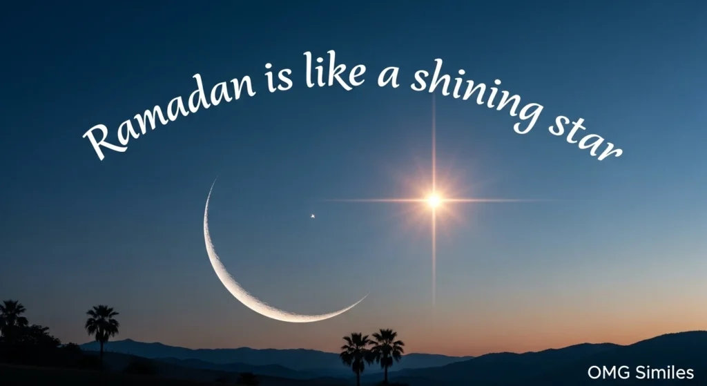 Ramadan is like a shining star