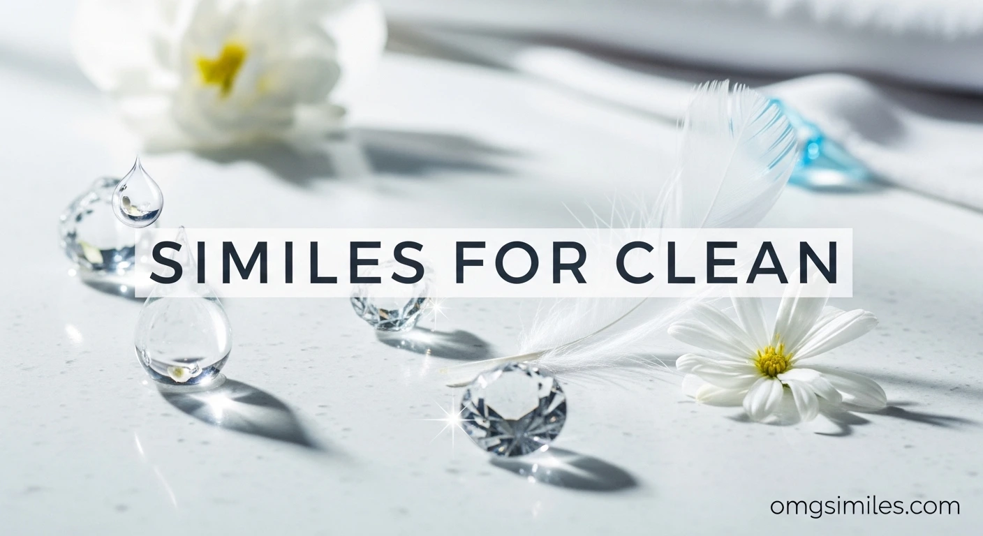 Come Clean Examples Similes for Clean: 330+ Vivid Comparisons to Brighten Your Writing ...