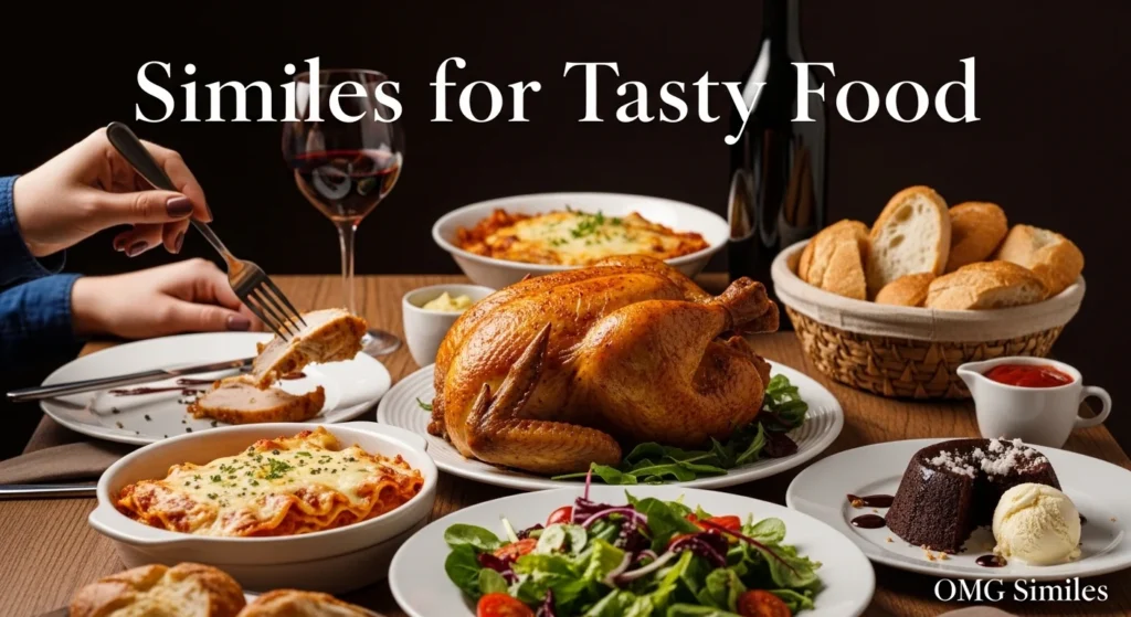 Similes for Tasty Food