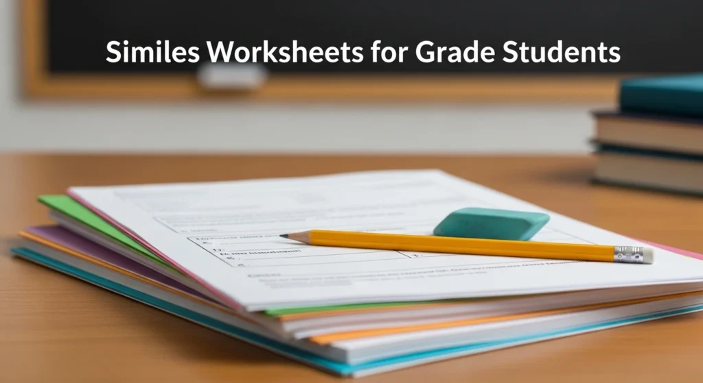 Similes Worksheets for Grade Students