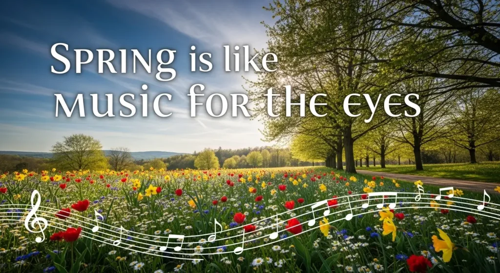 Spring is like music for the eyes