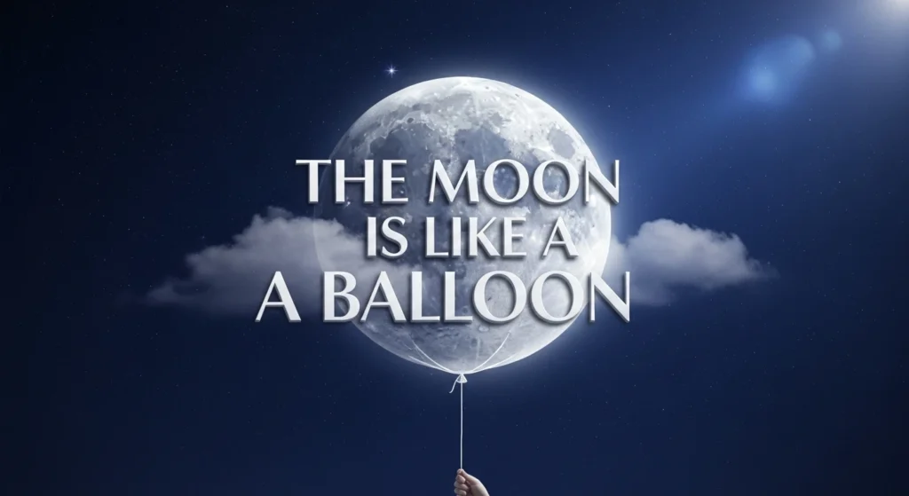The Moon is Like a Balloon