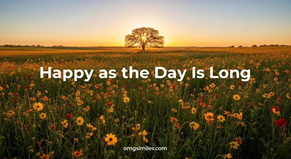Happy as the Day Is Long