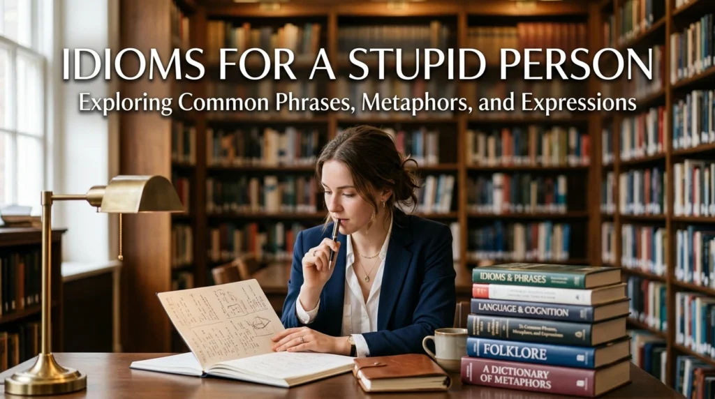 Idioms for a Stupid Person
