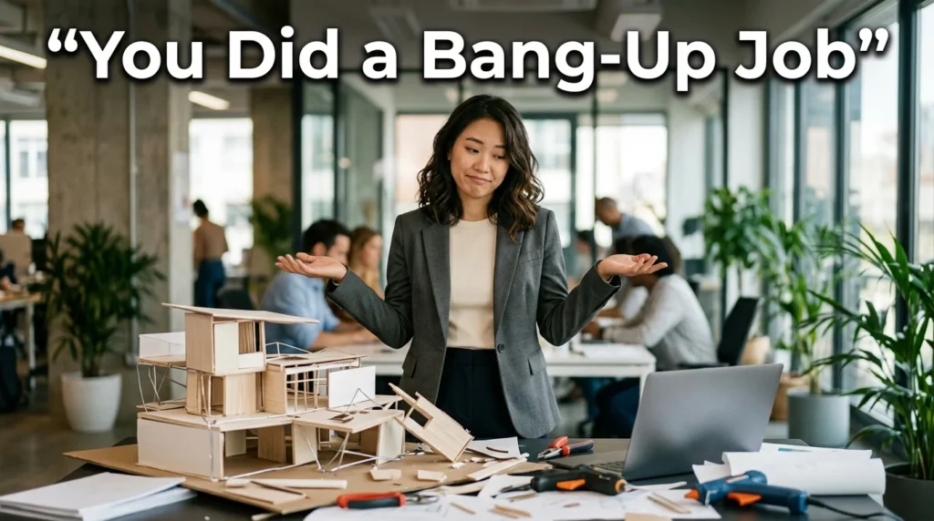 You Did a Bang-Up Job