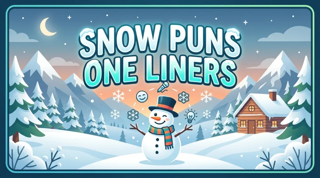 Snow Puns One Liners