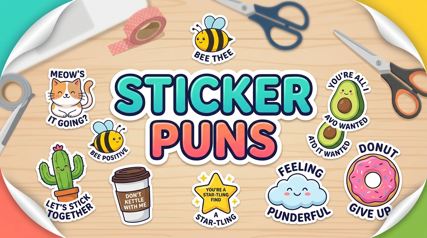 Hilarious Sticker Puns You’ll Love - OMG Similes