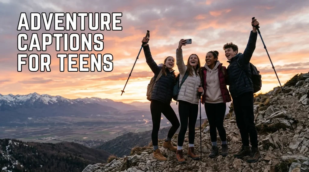 Adventure Captions for Teens