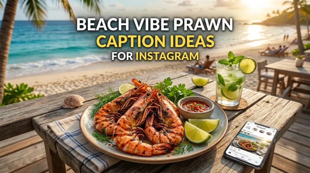 Beach Vibe Prawn Caption Ideas for Instagram