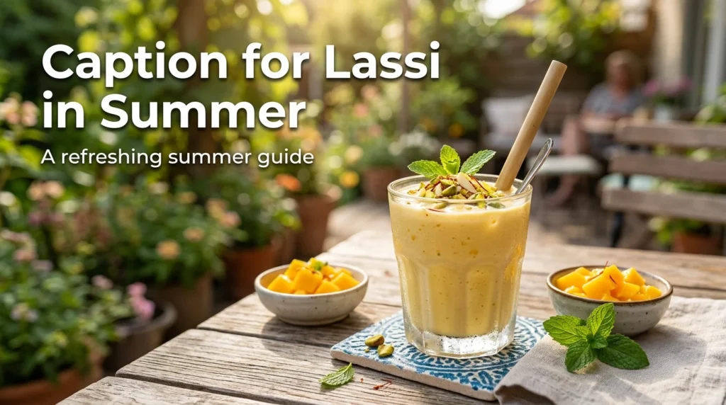 Caption for Lassi in Summer